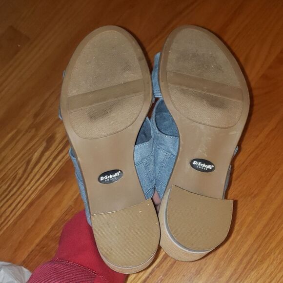 Dr Scholls blue textile heels - Picture 7 of 8